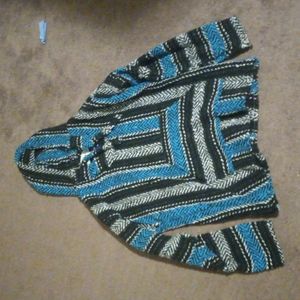 Blue and Black Medium Sweatshirt